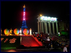 Windows of the World in Nanshan District with its copy of the Eiffel Tower (108m).